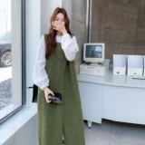 慵懒风针织罩衫套装女2025秋新款超好看独特漂亮减龄连衣裙两件套，女装套装/套裙，2C217