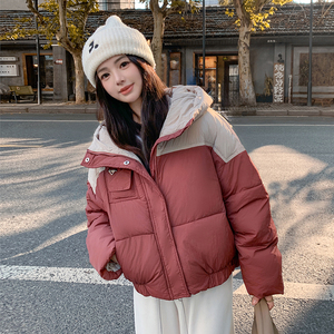 【现货】1C128-A35冬休闲拼接加厚面包服棉服外套 P145-K215图片