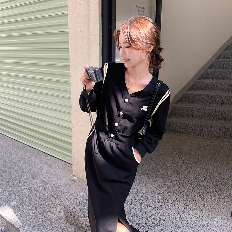新款春装2024显瘦拼接连衣裙2C098-8928P125K178,女装连衣裙,2C098