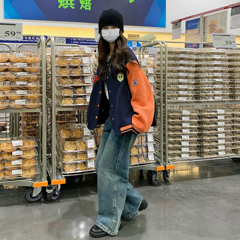 春季新品搞品质撞色棒球服外套2C195-9125-P145控198,女装短外套,2C196