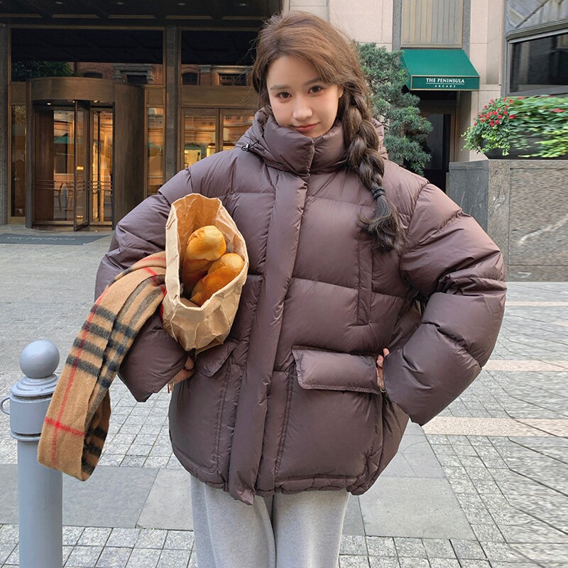 【新品】现货有买家秀撞色里布羽绒服90绒6182款P285控418,女装羽绒服,2C139