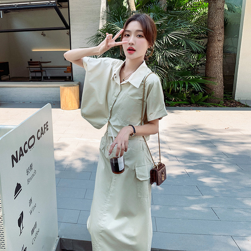 现货主推2025新款工装二件套2C129-8875-P125-K178,女装套装/套裙,2C129