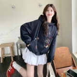【现货】刺绣连帽短外套女2026新款外套2C227/3305/P165K238，女装短外套，2C227