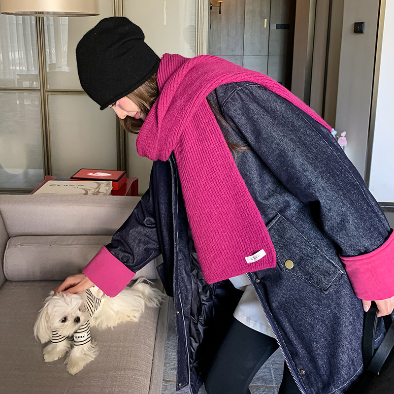独特设计感牛仔派克羽绒服女冬超火好看高级小众加绒加厚工装外套,女装羽绒服,2C086