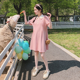 主推数据好2023学院风粉色小个子POLO连衣裙9336-P95K148，女装连衣裙，2C069