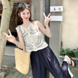 现货：夏装新款韩版刺绣上衣半身长裤两件套2C135-8876P155K218，女装套装/套裙，2C135