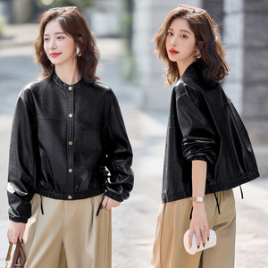 新品现货 潮流时尚皮衣外套女短款机车服1C115-8108-P125-K228图片