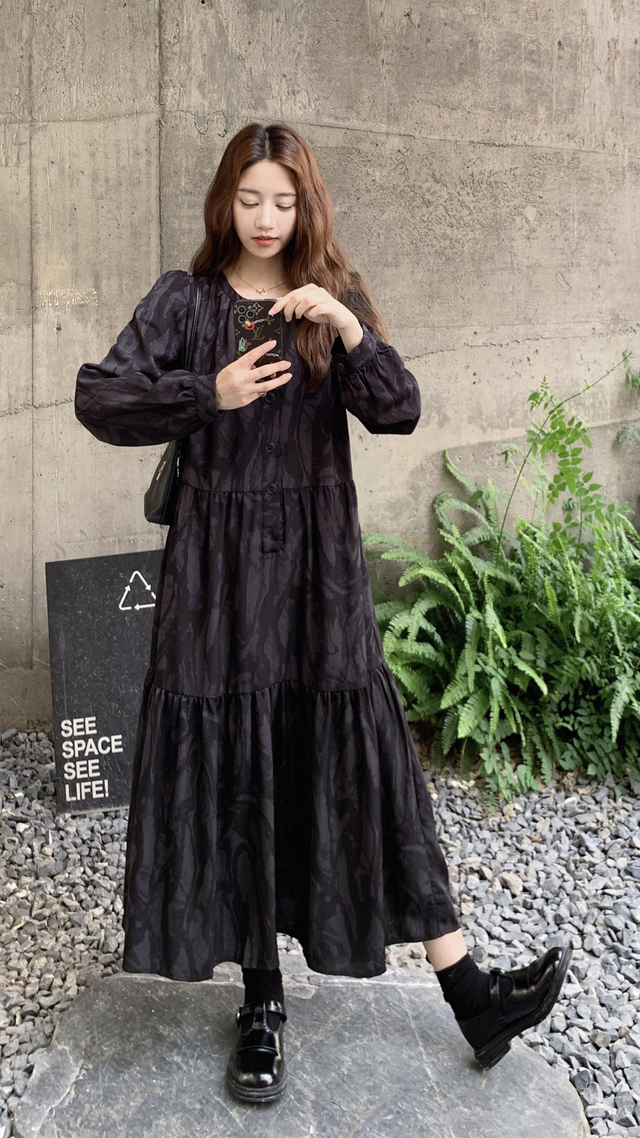 大货已出，慵懒风肌理感连衣裙C258-2652P130K198,女装连衣裙,2C258
