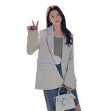 韩版时尚高级感休闲西装外套女2025春秋新款宽松显瘦气质西服上衣，女装西装，2C299
