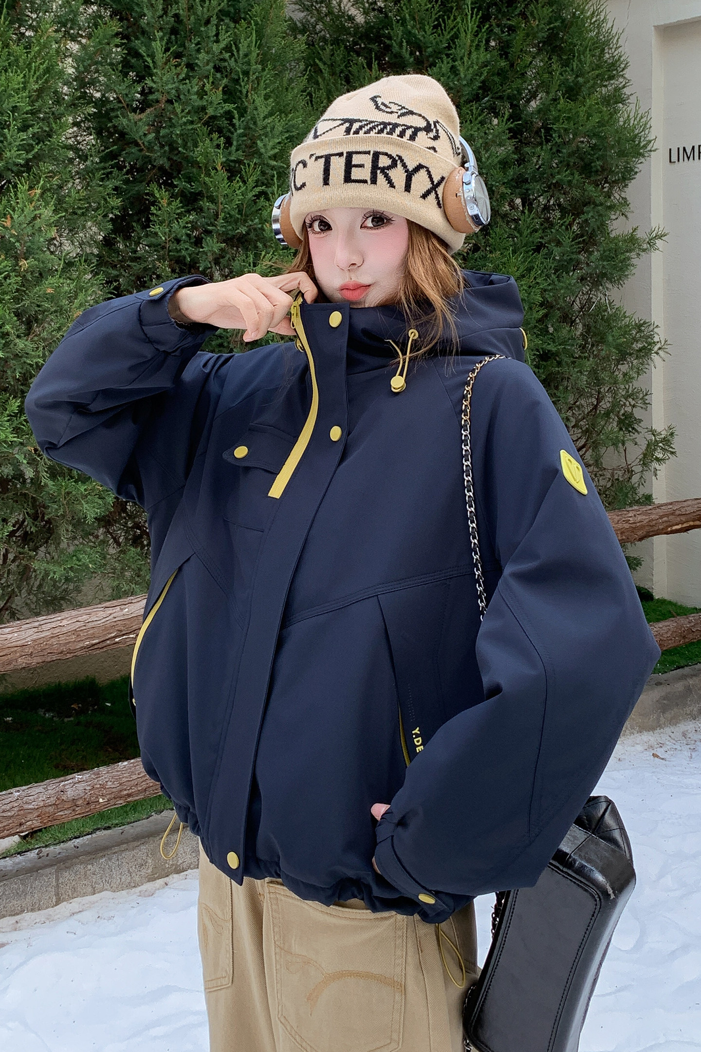 现货！现货！2025冬季新款连帽加绒加厚棉衣棉服女,女装棉衣/棉服,2C306