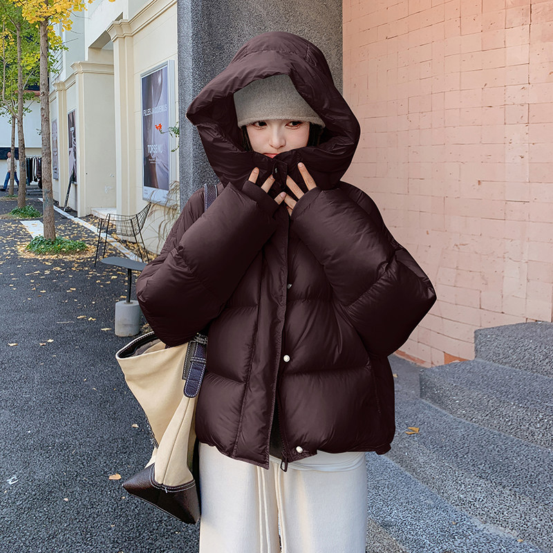 泡芙感粉色羽绒服女冬季2025新款高级感小个子超好看甜美风面包服,女装羽绒服,2C299