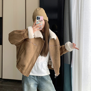 【新品】 大货 冬皮毛一体机车服2C075-261-P185-K268图片