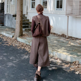 法式复古老钱风气质显瘦套装女2025春秋季马甲打底衫阔腿裤三件套，女装套装/套裙，2C159