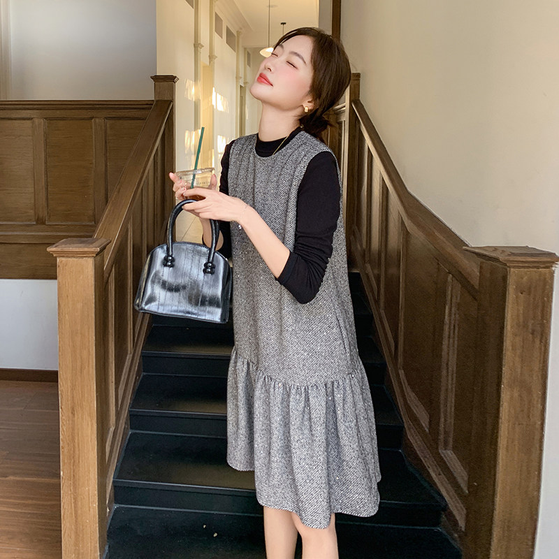 【现货】老钱风重工面料百搭马甲裙088-7709P145K198,女装连衣裙,2C088