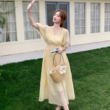 【新品现货】高级感刺绣气质连衣裙女夏季新款550-P160-K258，女装连衣裙，2C126