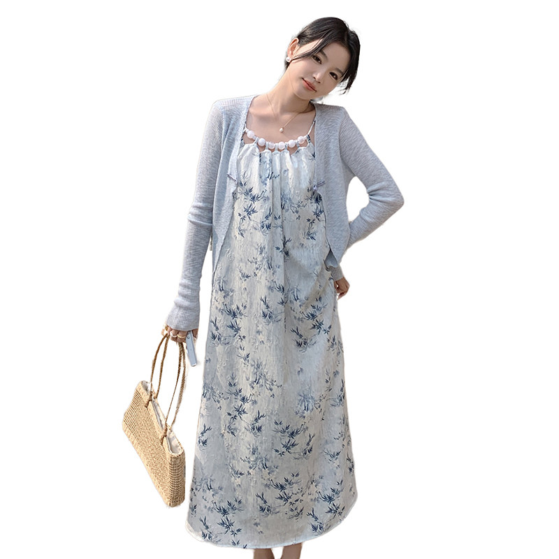 现货【买家秀】夏款吊带裙披肩两件套2C353-8620-p140-K208,女装套装/套裙,2C353