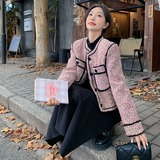 主推现货新款小个子短款小香羽绒外套2C057-9935-P235-K338，女装羽绒服，2C057