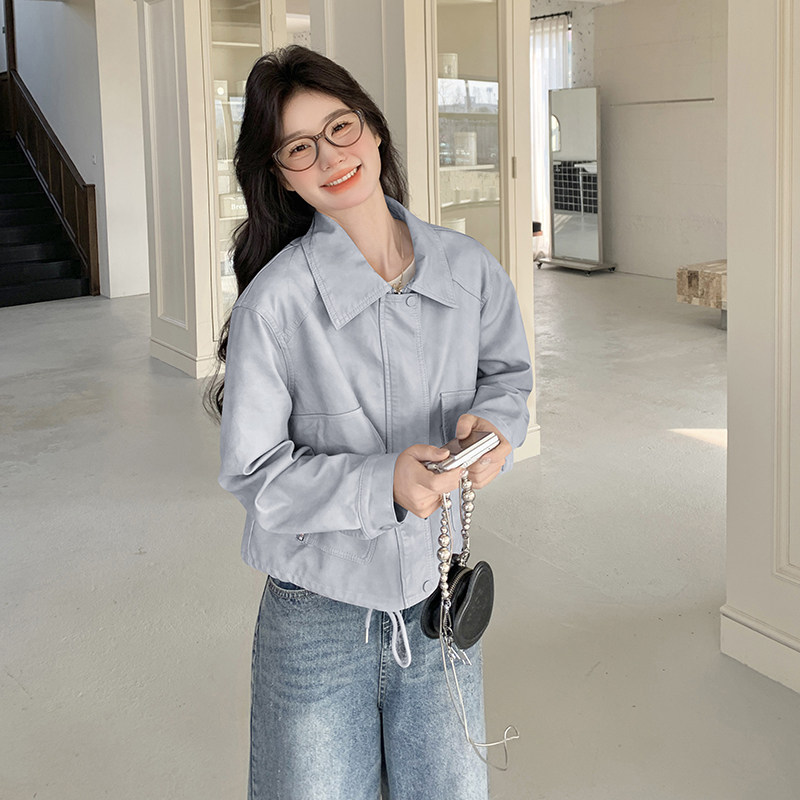 现货2026春新款皮衣13142-P135-K198,女装皮衣,2C013