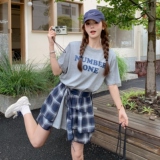 现货！现货！现货！T恤裙+格子围裙两件套2C212-G120-P135-K188，女装套装/套裙，2C212