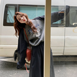 大货！卡通卫衣大裙摆半裙两件套7970P175控268，女装套装/套裙，2D006