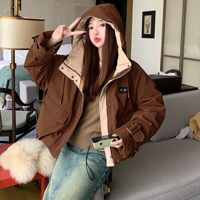 2025冬装新品兔毛加厚内胆派克服2613P199K298图片