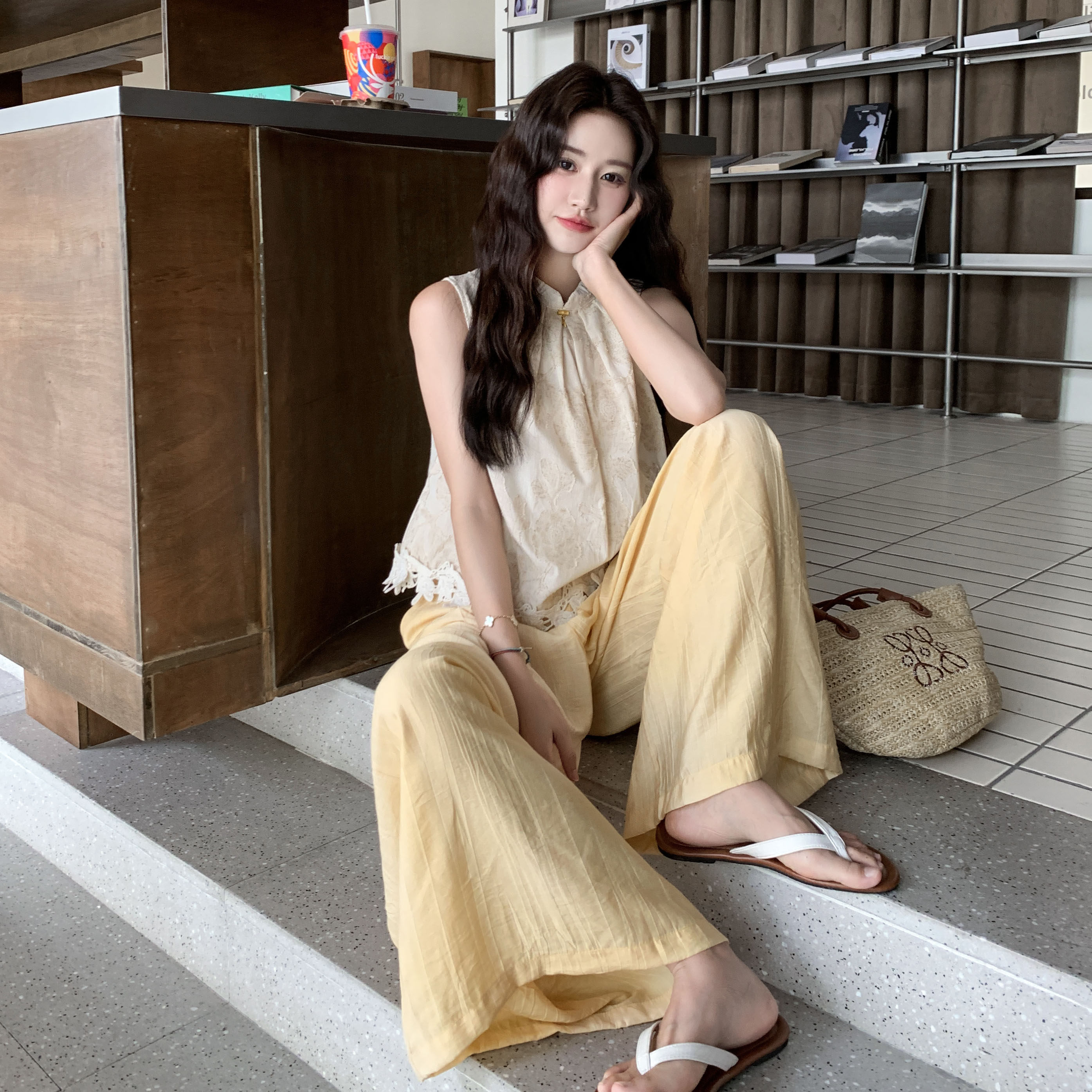 现货 夏款 新中式休闲套装 2C122-F156-P165-K248图片
