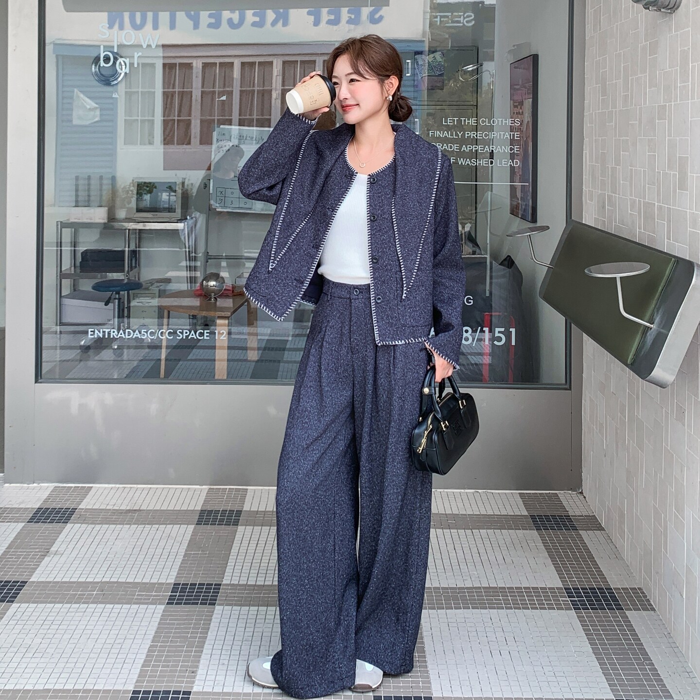 秋装新款现货高品质三件套套裤2C271-9562-P185K278,女装套装/套裙,2C271