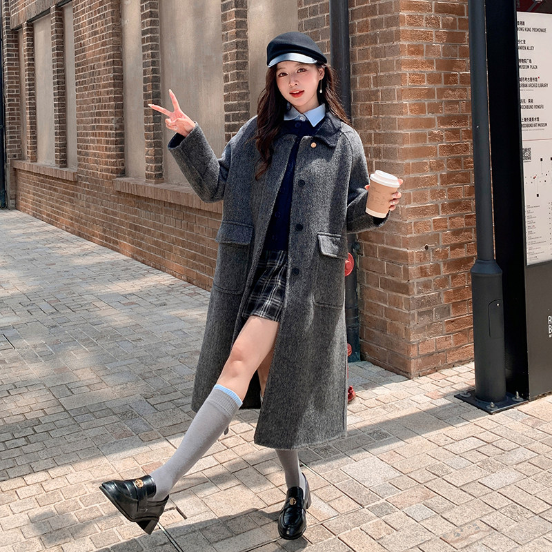欧美时尚双面羊毛绒大衣P235(大货已出）,女装毛呢外套,2C291