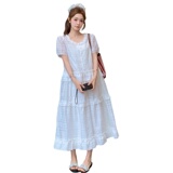 【新款有现货】仙女风长裙+衬裙两件套裙8808-P165控215，女装连衣裙，2C327