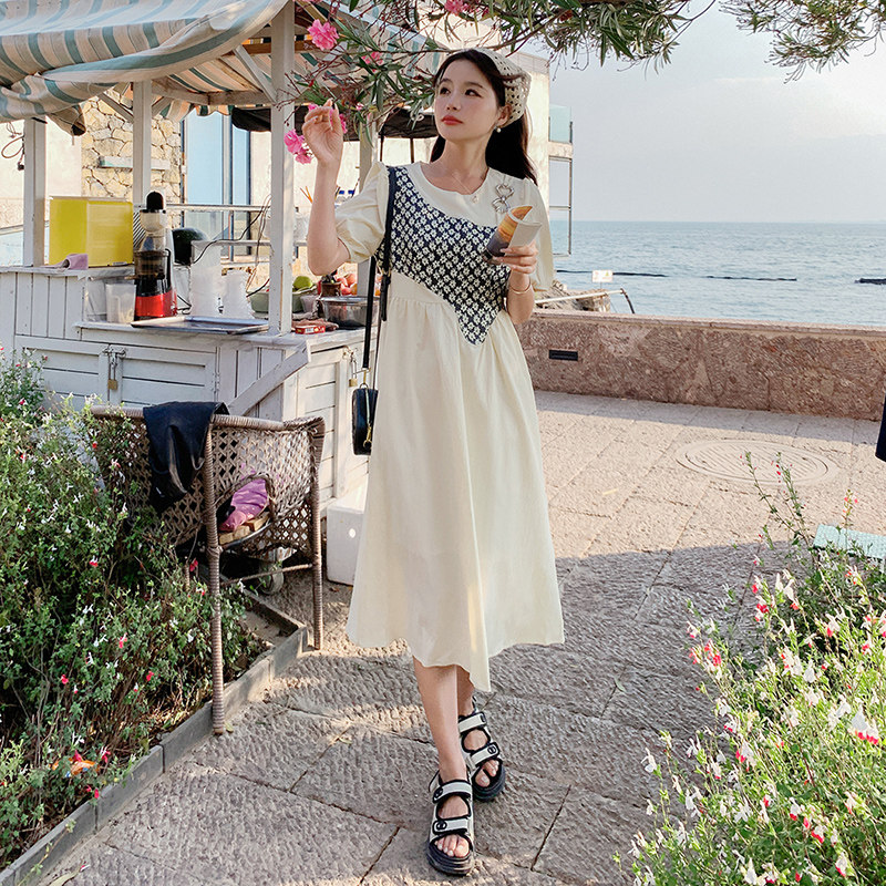 新品 夏季拼接仙女连衣裙2C032 828 P115 K168图片
