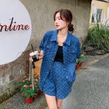 主推大货出夏季牛仔薄款短袖两件套2C032820P130K188，女装套装/套裙，2C032