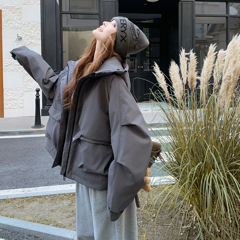 【现货】有买家秀高级灰冲锋衣90羽绒服2C301-1391-P255-K388,女装羽绒服,2C301