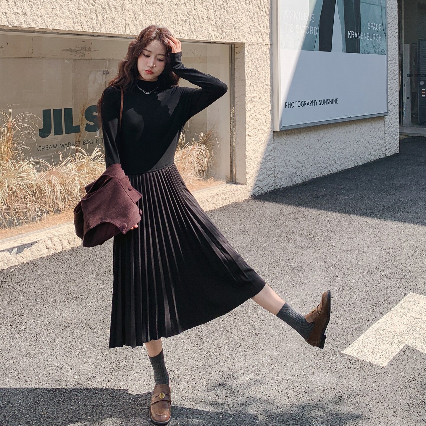 法式复古轻熟风显瘦连衣裙套装女2025秋季新款简约休闲马甲两件套,女装套装/套裙,2D036