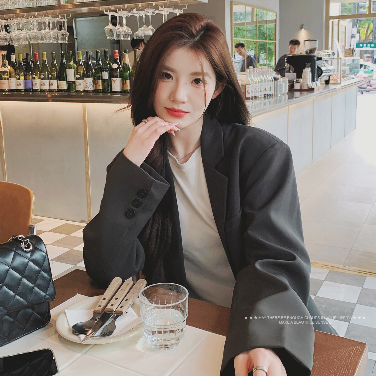 高级感灰色西装外套女春秋2025新款美拉德显瘦气质洋气休闲西服图片