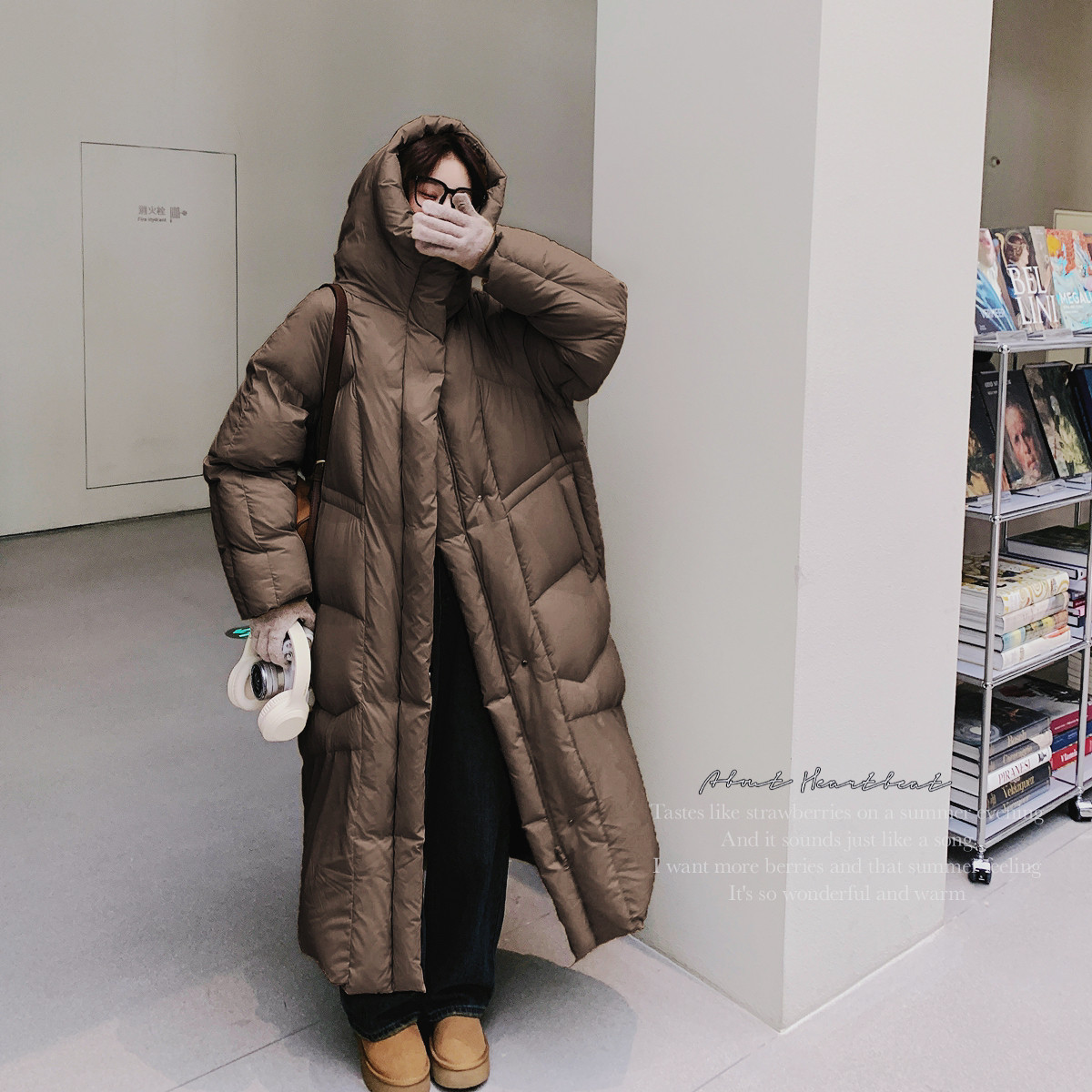 【买家秀已更新】90绒杏仁黄大围脖式连帽羽绒服6697-P375-K538,女装羽绒服,2C137