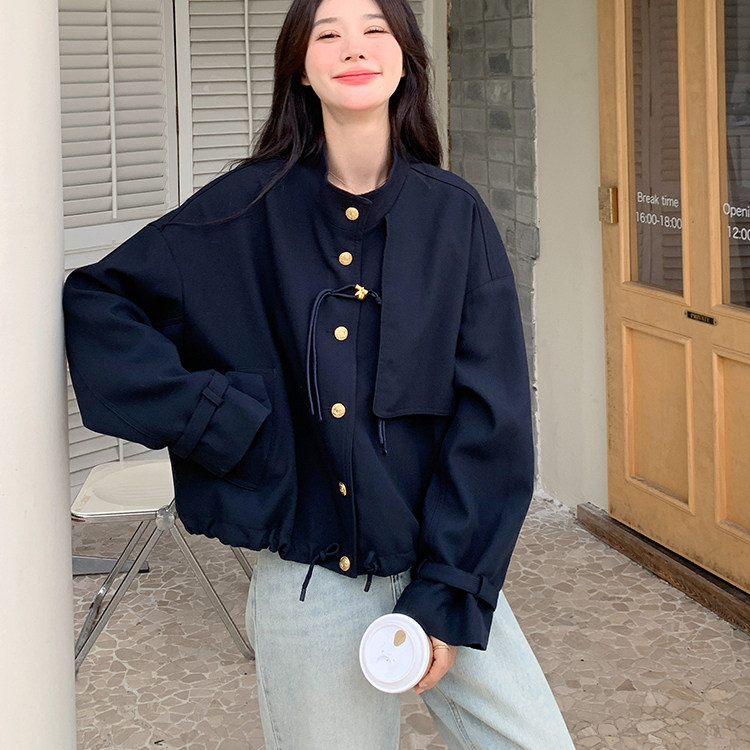 秋新款现货25秋新中式风衣工装短款夹克外套2B235-9112-P155-K218,女装短外套,2B235