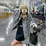 简约大方的蓝色牛仔上衣女早秋2025新款百搭显瘦小个子减龄短外套，女装短外套，2C112