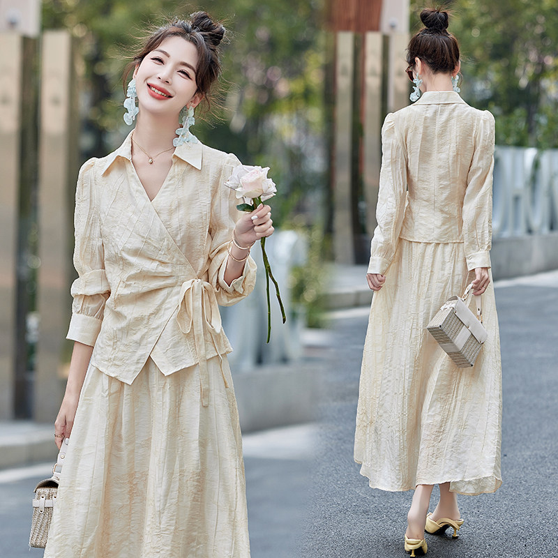 主推24春夏新款新中式风提花汉服套裙1C086-638-P165-K238图片
