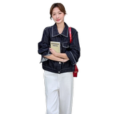 新品短款长袖百搭牛仔外套2C215-P150-K210，女装短外套，2C215