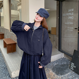 灰色又酷又飒减龄工装外套女秋季2025新款小个子巨好看的休闲夹克，女装短外套，2C126
