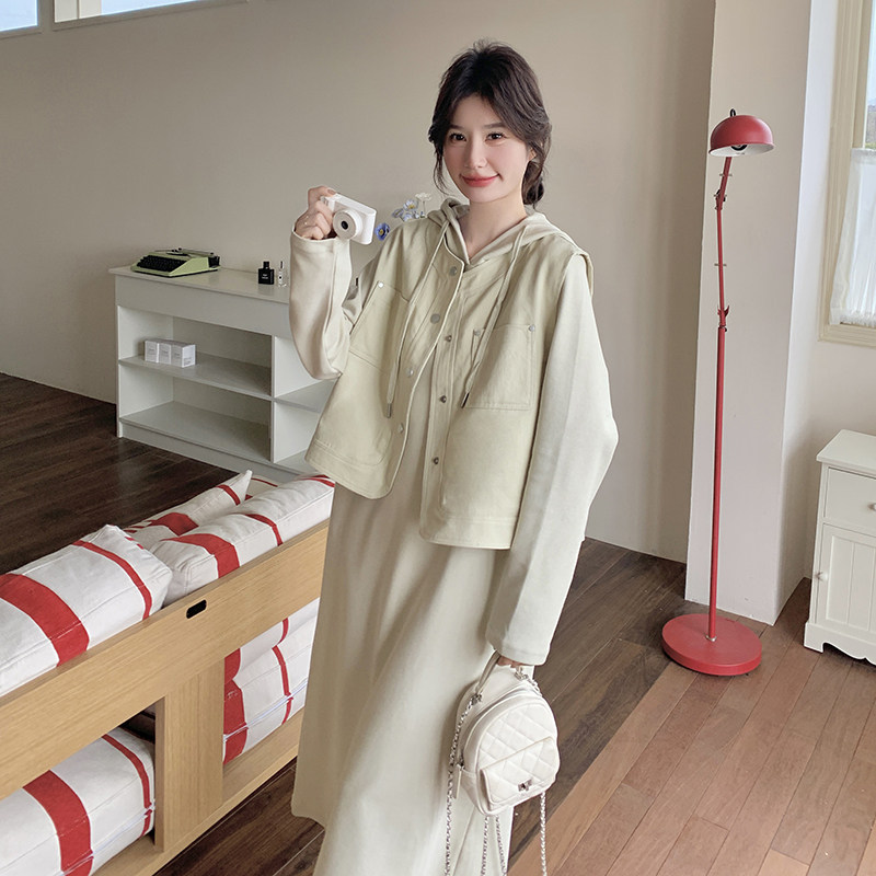 【莫兰迪系】马甲+针织长裙套装2C277-6619-P155-K228,女装套装/套裙,2C277