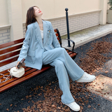 小香风时尚减龄套装女秋2025新款高级感气质西装显瘦阔腿裤两件套，女装套装/套裙，2C273
