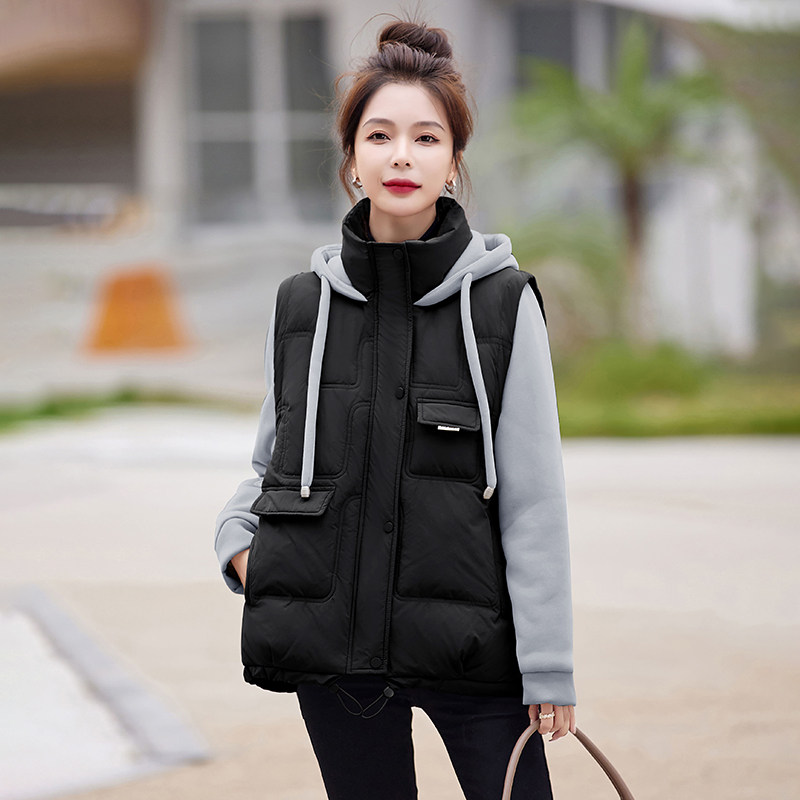 羽绒服女2025年冬季新款韩版显瘦小个子时尚拼接短款冬天外套图片