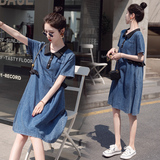 现货！2025夏装新款大码牛仔裙韩版宽松气质拼接牛仔裙女连衣裙，女装连衣裙，衣珂纱朗