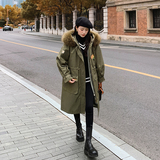 现货主推款2C0288117P195K298重磅加厚保暖贴标派克服，女装棉衣/棉服，2C028