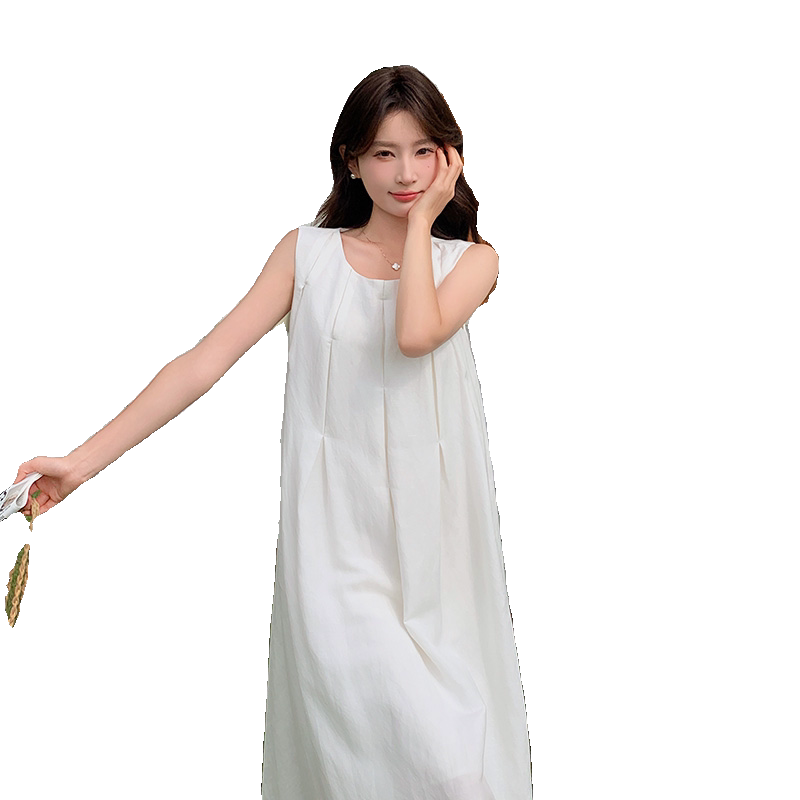 特价50！尺码齐全！无袖亚麻连衣裙2C339-6427,女装连衣裙,2C339