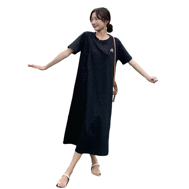 新款【3天出货】亮晶晶休闲长裙H1113-P105-K158,女装连衣裙,2C110