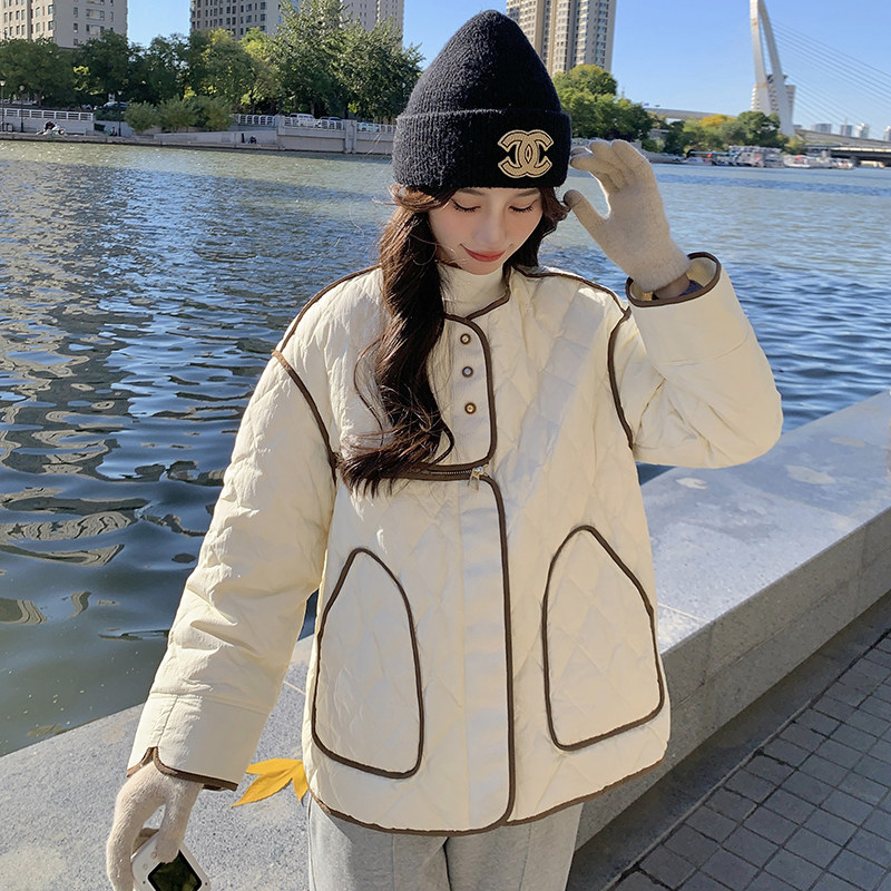 【新款已出货】设计感包边保暖棉服C161-6182-P175-K248,女装棉衣/棉服,2C161