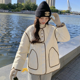 【新款已出货】设计感包边保暖棉服C161-6182-P175-K248，女装棉衣/棉服，2C161