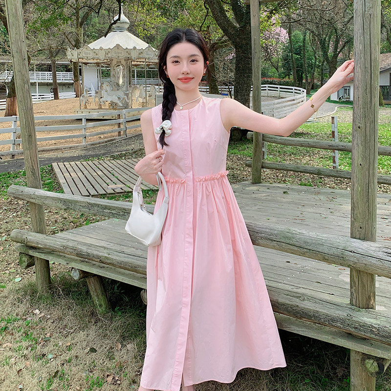 (新款）减龄少女感粉色连衣裙2C123-XT06-P95-K148,女装连衣裙,2C123